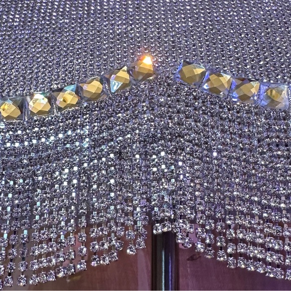 Evening Purse Rhinestones Galore and Dangling - Picture 3 of 16